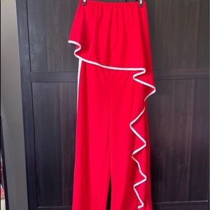 Sleeveless Ruffle Jumpsuit